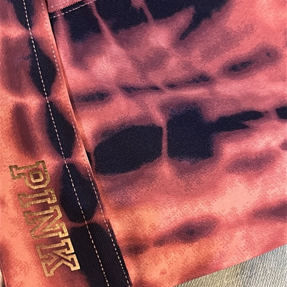 Victoria's Secret PINK Bonded Triangle Bralette Bra in Pink & Navy‎ Tie Dye Sz L - Picture 3 of 9